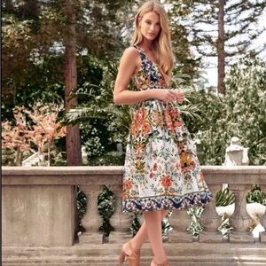 Antonio Melani Kelsey Dress Tiger Lily Mosaic Sundress Cotton Poplin 12